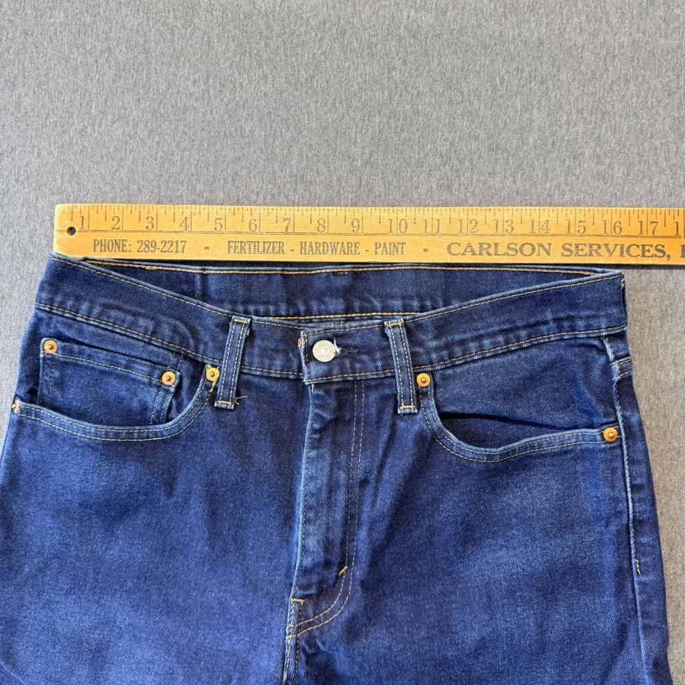Levis 512 Slim Taper Jeans Mens 34x30 Dark Wash Blue Denim Pants